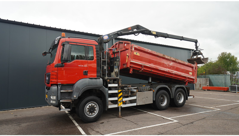 MAN TGS 28.400 6X6 2 SIDE TIPPER WITH HMF 1643 CRANE 376.400KM - 起重车:图3 MAN TGS 28.400 6X6 2 SIDE TIPPER WITH HMF 1643 CRANE 376.400KM - 起重车:图3