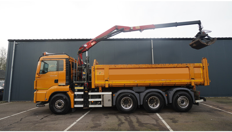 MAN TGS 35.440 8X4 2 SIDE TIPPER WITH HMF Z 1943 CRANE 415.000KM - 起重车:图2 MAN TGS 35.440 8X4 2 SIDE TIPPER WITH HMF Z 1943 CRANE 415.000KM - 起重车:图2