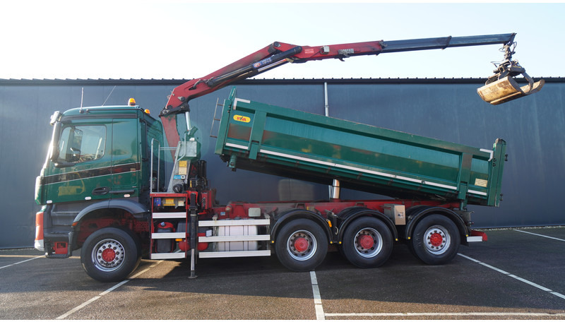 Mercedes-Benz AROCS 3542 8X4 2 SIDE TIPPER WITH HMF Z 1943 CRANE 407.000KM - 起重车:图1 Mercedes-Benz AROCS 3542 8X4 2 SIDE TIPPER WITH HMF Z 1943 CRANE 407.000KM - 起重车:图1