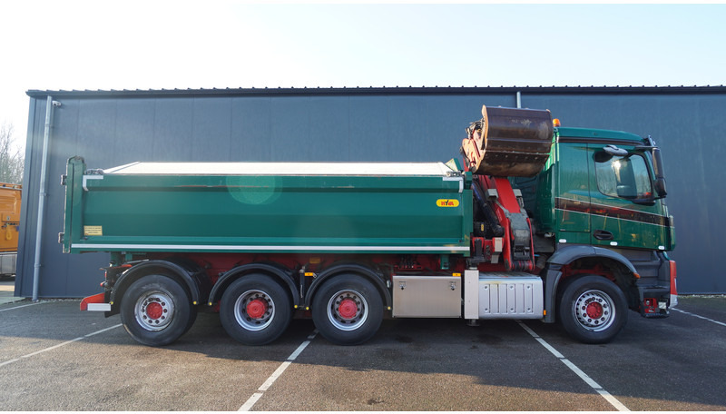 Mercedes-Benz AROCS 3542 8X4 2 SIDE TIPPER WITH HMF Z 1943 CRANE 407.000KM - 起重车:图4 Mercedes-Benz AROCS 3542 8X4 2 SIDE TIPPER WITH HMF Z 1943 CRANE 407.000KM - 起重车:图4