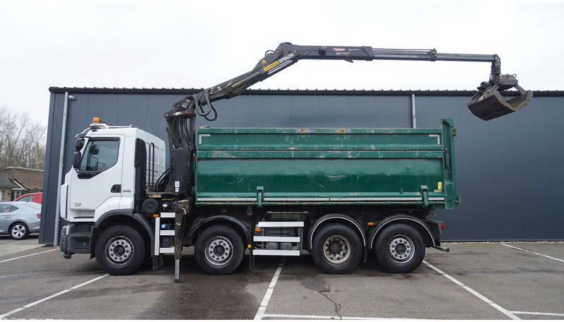 Renault PREMIUM 380 DXI 8X2/6 2 SIDE TIPPER WITH PLFINGER Q 170 Z CRANE.278.200KM - 起重车:图1 Renault PREMIUM 380 DXI 8X2/6 2 SIDE TIPPER WITH PLFINGER Q 170 Z CRANE.278.200KM - 起重车:图1