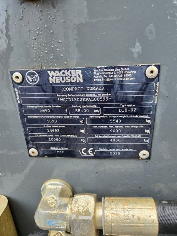 Wacker DW90 - 小型自卸车:图3 Wacker DW90 - 小型自卸车:图3