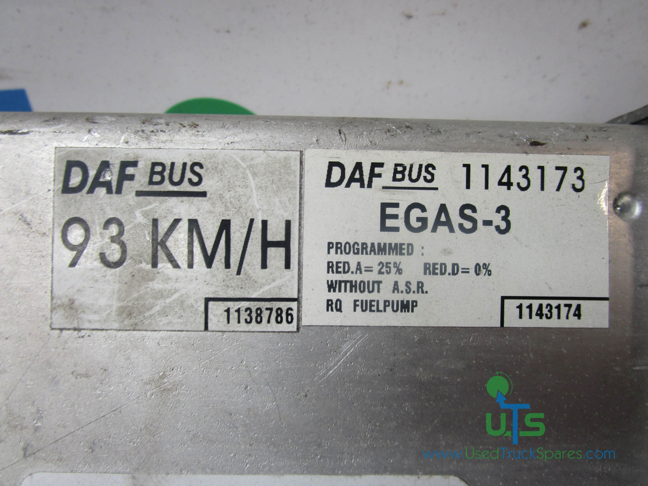 DAF EGAS THROTTLE CONTROL VDO ECU P/NO 412.413/006/010 - ECU 适用于 卡车:图2 DAF EGAS THROTTLE CONTROL VDO ECU P/NO 412.413/006/010 - ECU 适用于 卡车:图2