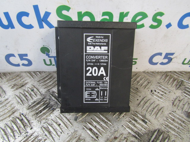 DAF XF 105 VOLTAGE DROPPER P/NO 1368354 - 电气系统 适用于 卡车:图1 DAF XF 105 VOLTAGE DROPPER P/NO 1368354 - 电气系统 适用于 卡车:图1
