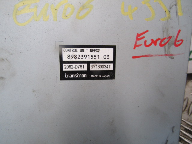 ISUZU N75 EURO 6 TRANSMISSION CONTROL UNIT P/NO 8982391551 03 - ECU 适用于 卡车:图2 ISUZU N75 EURO 6 TRANSMISSION CONTROL UNIT P/NO 8982391551 03 - ECU 适用于 卡车:图2
