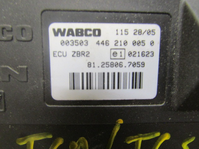 MAN TGA / TGS / TGX WABCO ZBR2 ECU 81.25806.7059 - ECU 适用于 卡车:图2 MAN TGA / TGS / TGX WABCO ZBR2 ECU 81.25806.7059 - ECU 适用于 卡车:图2