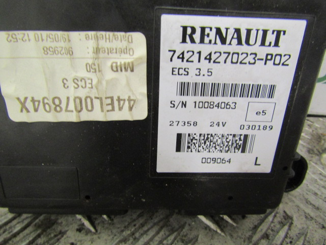 RENAULT MIDLUM DXI ECS CONTROL UNIT P/NO 7421427023-PO2 - 电气系统 适用于 卡车:图2 RENAULT MIDLUM DXI ECS CONTROL UNIT P/NO 7421427023-PO2 - 电气系统 适用于 卡车:图2