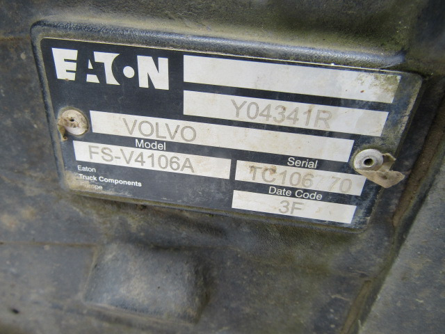 VOLVO FLE EATON 4106A 6 SPEED GEARBOX SUITS 1998 – 2006 TRUCK - 变速箱 适用于 卡车:图2 VOLVO FLE EATON 4106A 6 SPEED GEARBOX SUITS 1998 – 2006 TRUCK - 变速箱 适用于 卡车:图2