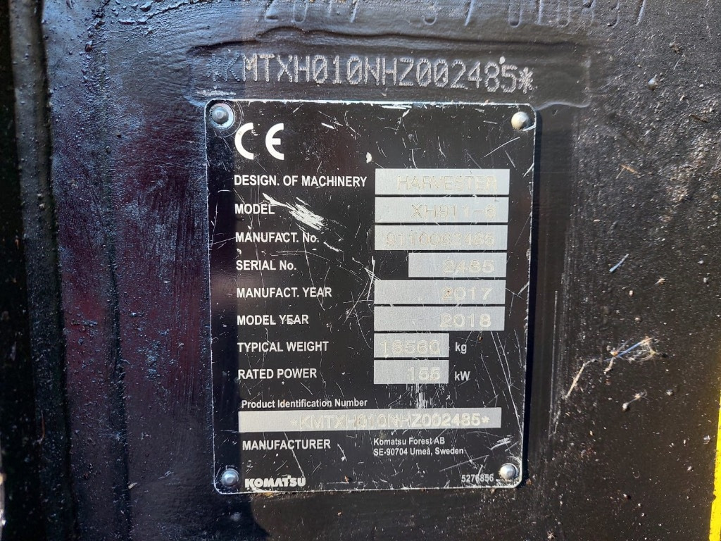 Komatsu 911 - 林业收割机:图2 Komatsu 911 - 林业收割机:图2