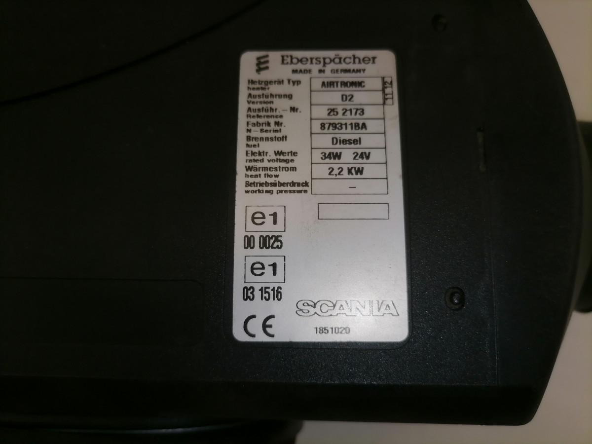 Scania Auxiliary heater 1851020 - 暖通系统 适用于 卡车:图4 Scania Auxiliary heater 1851020 - 暖通系统 适用于 卡车:图4