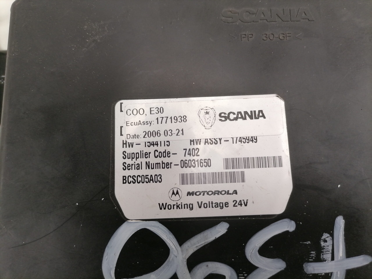 Scania Ecu 1771938 - ECU 适用于 卡车:图2 Scania Ecu 1771938 - ECU 适用于 卡车:图2