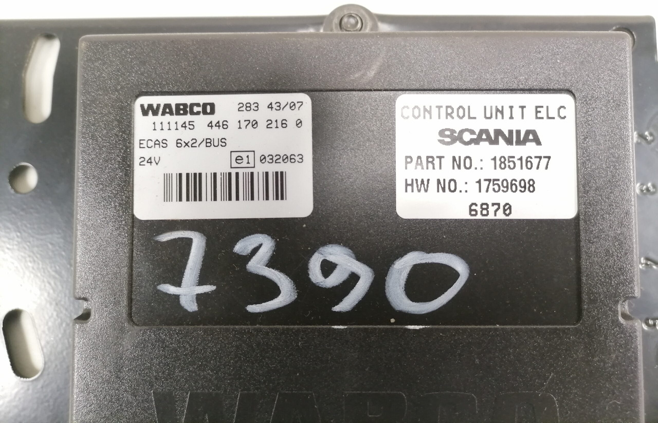 Scania Ecu, ECAS 1851677 - ECU 适用于 卡车:图3 Scania Ecu, ECAS 1851677 - ECU 适用于 卡车:图3