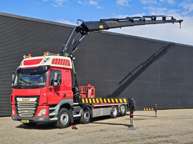 DAF CF 460 8x2/6 / FASSI 82 t/m CRANE / KRAN - 18.3 mtr - 栏板式/ 平板卡车, 起重车:图1 DAF CF 460 8x2/6 / FASSI 82 t/m CRANE / KRAN - 18.3 mtr - 栏板式/ 平板卡车, 起重车:图1