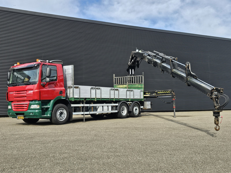 DAF CF 85.410 6x2 / HIAB 35 t/m crane / kran + REMOTE - 栏板式/ 平板卡车, 起重车:图4 DAF CF 85.410 6x2 / HIAB 35 t/m crane / kran + REMOTE - 栏板式/ 平板卡车, 起重车:图4