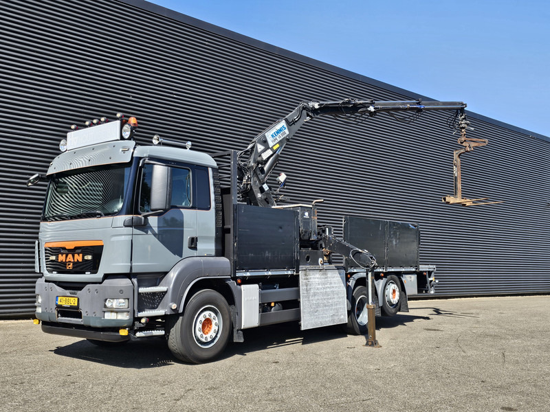 MAN TGS 26.360 / 6X2-4 BL / KENNIS ROLLER CRANE / KRAN - 栏板式/ 平板卡车, 起重车:图1 MAN TGS 26.360 / 6X2-4 BL / KENNIS ROLLER CRANE / KRAN - 栏板式/ 平板卡车, 起重车:图1