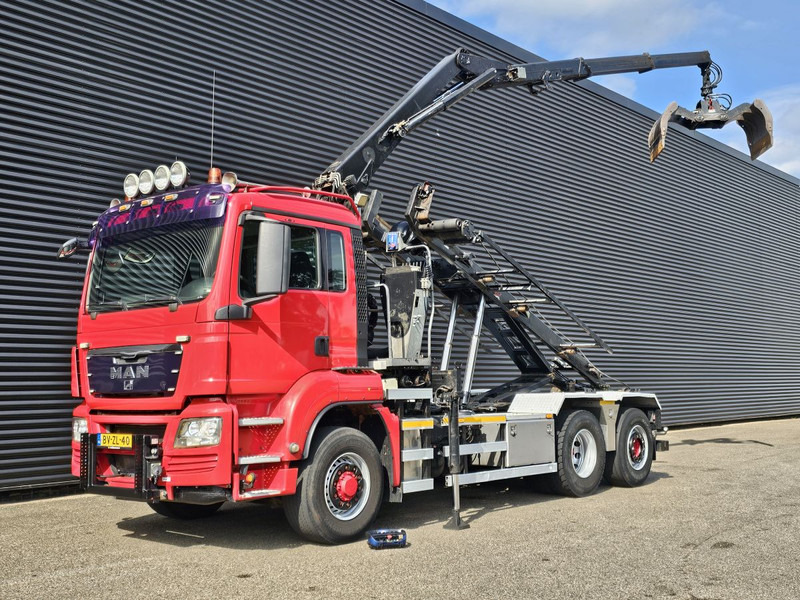 MAN TGS 26.400 / 6x4H-2 / HMF Z KRAAN + CONTAINERSYSTEM - 光缆系统卡车, 起重车:图1 MAN TGS 26.400 / 6x4H-2 / HMF Z KRAAN + CONTAINERSYSTEM - 光缆系统卡车, 起重车:图1