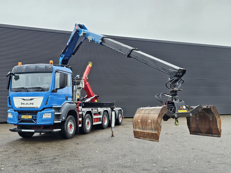 MAN TGS 47.440 BBL / 10X4 HOOKLIFT + Z CRANE - 吊钩升降车, 起重车:图2 MAN TGS 47.440 BBL / 10X4 HOOKLIFT + Z CRANE - 吊钩升降车, 起重车:图2