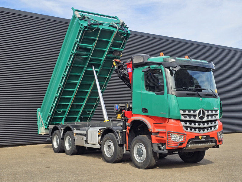 起重车 Mercedes-Benz AROCS 4145 / 8X6 / TIPPER + HMF CRANE：图7
