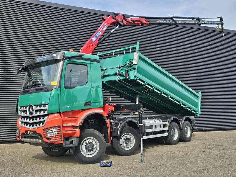 Mercedes-Benz AROCS 4145 / 8X6 / TIPPER + HMF CRANE - 起重车:图1 Mercedes-Benz AROCS 4145 / 8X6 / TIPPER + HMF CRANE - 起重车:图1