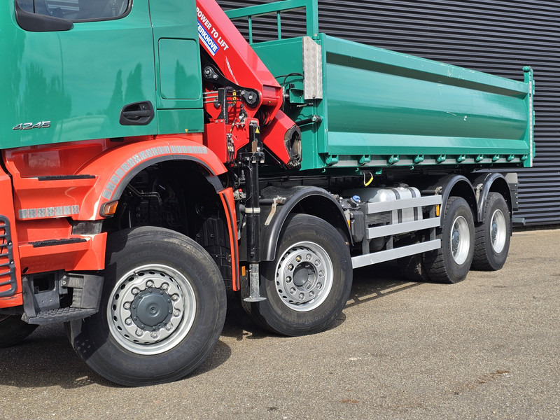起重车 Mercedes-Benz AROCS 4145 / 8X6 / TIPPER + HMF CRANE：图9