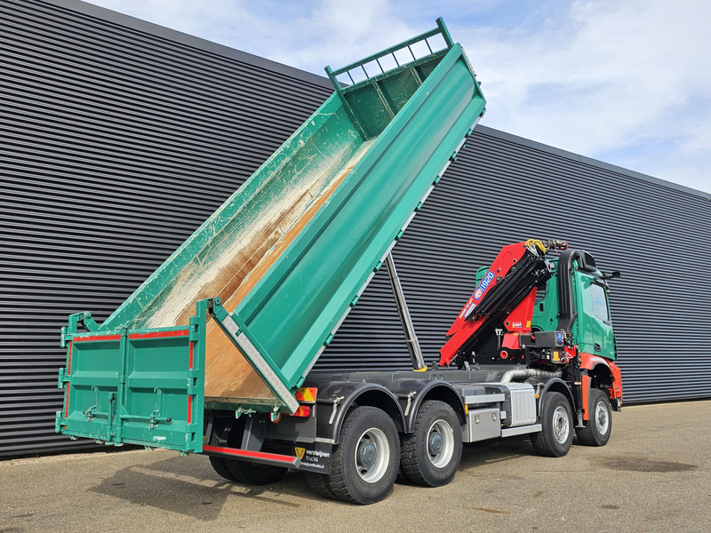 Mercedes-Benz AROCS 4145 / 8X6 / TIPPER + HMF CRANE - 起重车:图4 Mercedes-Benz AROCS 4145 / 8X6 / TIPPER + HMF CRANE - 起重车:图4