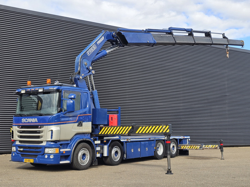 Scania R440 8x2*6 / FASSI 90 t/m CRANE / KRAN - 栏板式/ 平板卡车, 起重车:图1 Scania R440 8x2*6 / FASSI 90 t/m CRANE / KRAN - 栏板式/ 平板卡车, 起重车:图1