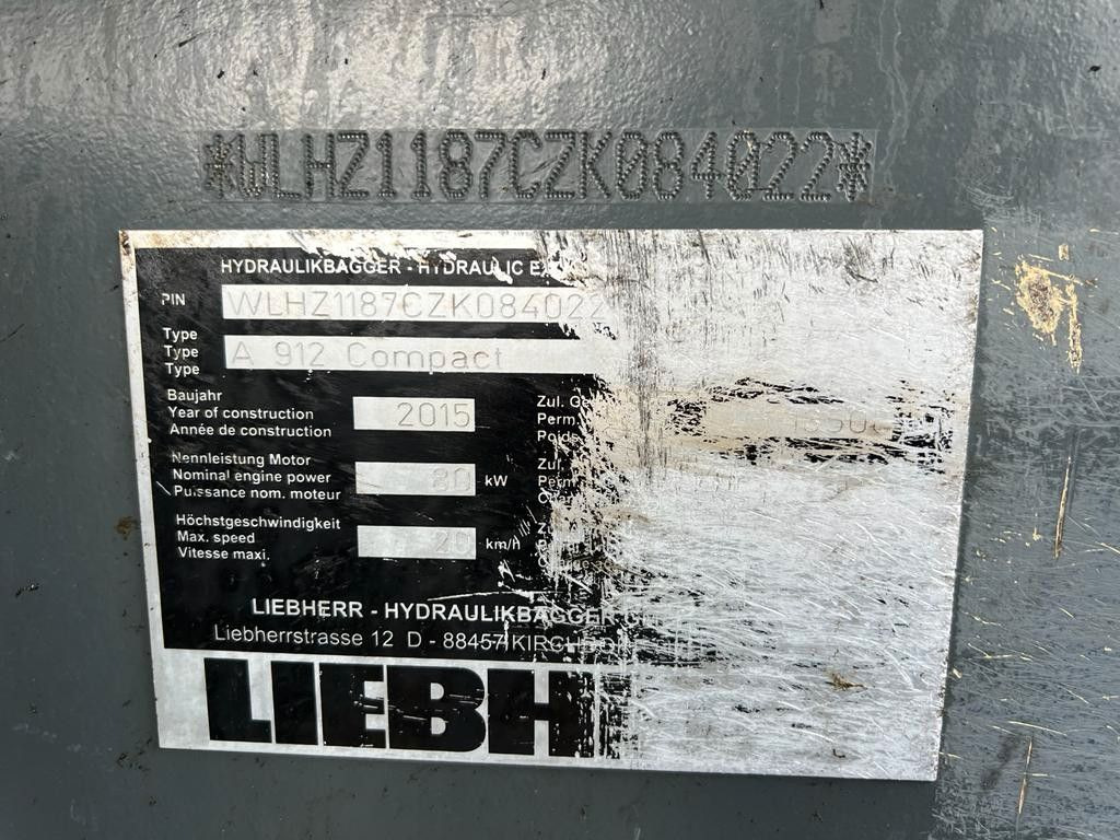 Liebherr A 912 Compact 3X Löffel 3 X Buckets Liebherr A 912 Compact guter Zustand - 轮式挖掘机:图3 Liebherr A 912 Compact 3X Löffel 3 X Buckets Liebherr A 912 Compact guter Zustand - 轮式挖掘机:图3