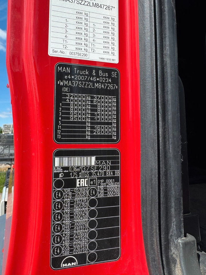 MAN 35.470 8X4 Kipperfahrgestell Reifen 12 X NEU Top - 翻斗车:图3 MAN 35.470 8X4 Kipperfahrgestell Reifen 12 X NEU Top - 翻斗车:图3