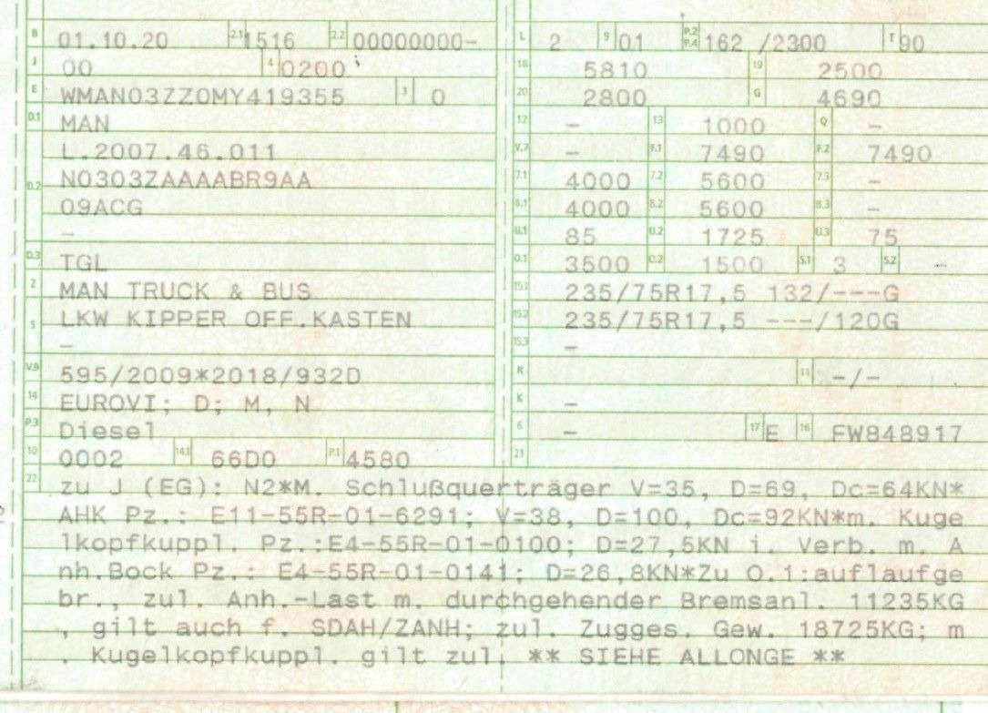 MAN 8.220 4x2 Meiller 3S. Kipper | TOP Zustand! - 翻斗货车:图2 MAN 8.220 4x2 Meiller 3S. Kipper | TOP Zustand! - 翻斗货车:图2