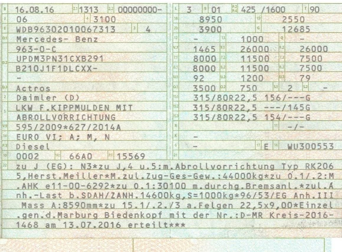 Mercedes-Benz 2558 6x2 Meiller RK 20.65 | Retarder | Klima - 吊钩升降车:图2 Mercedes-Benz 2558 6x2 Meiller RK 20.65 | Retarder | Klima - 吊钩升降车:图2