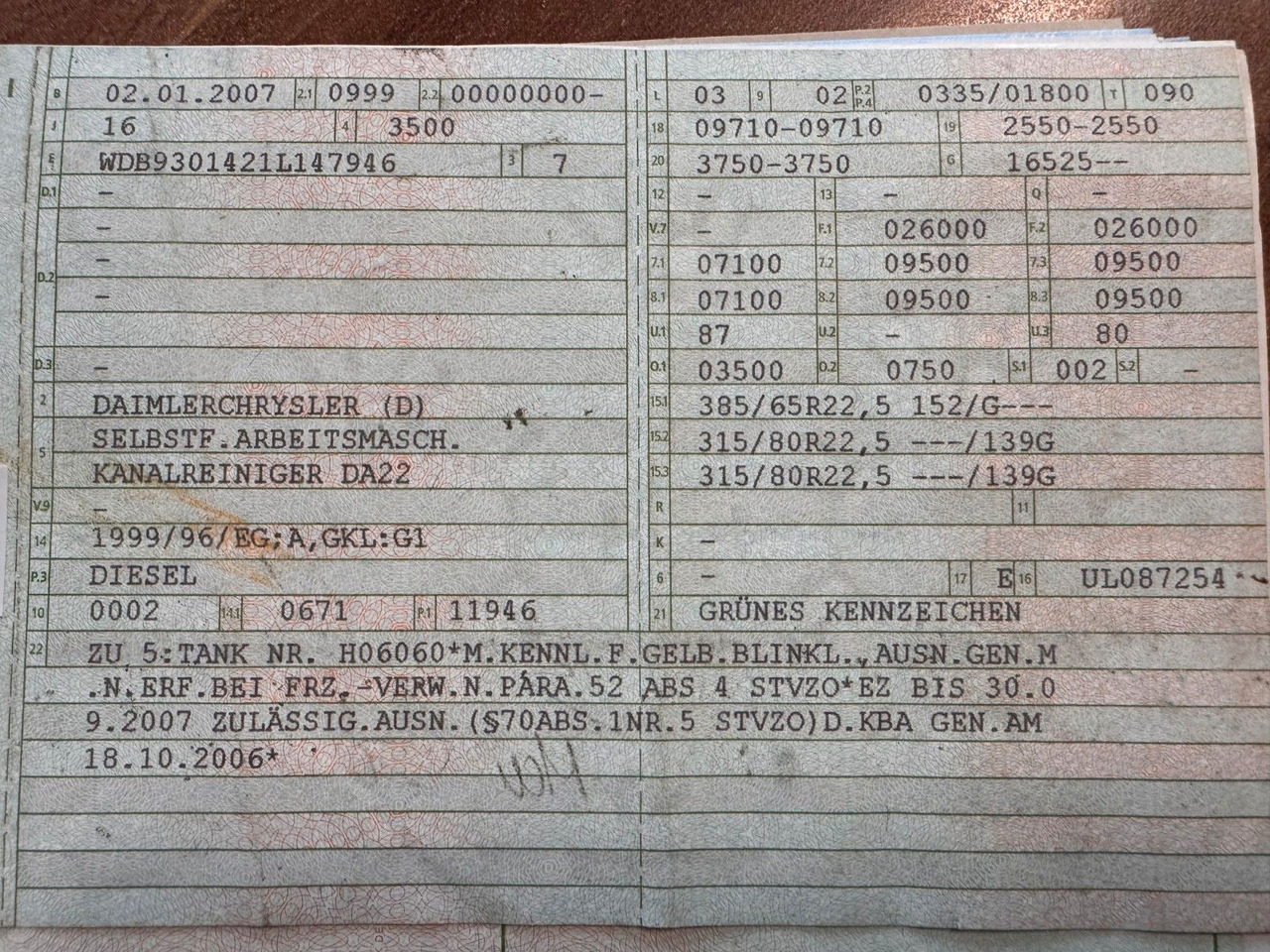 Mercedes-Benz 2646 6X4 Hellmers Saug Druck Spülwagen Retarder - 真空车:图3 Mercedes-Benz 2646 6X4 Hellmers Saug Druck Spülwagen Retarder - 真空车:图3