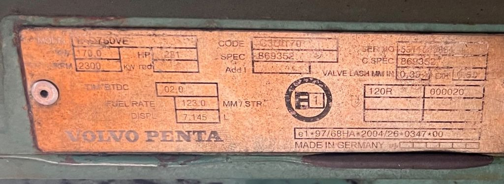 VOLVO PENTA & DANA SPICER Top Zustand - 发动机 适用于 卡车:图2 VOLVO PENTA & DANA SPICER Top Zustand - 发动机 适用于 卡车:图2