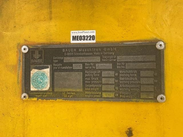 Bauer MBG24 - 钻机:图5 Bauer MBG24 - 钻机:图5