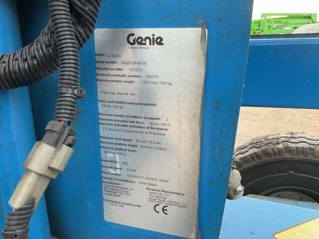 Genie Z45/25J - 铰接臂:图5 Genie Z45/25J - 铰接臂:图5