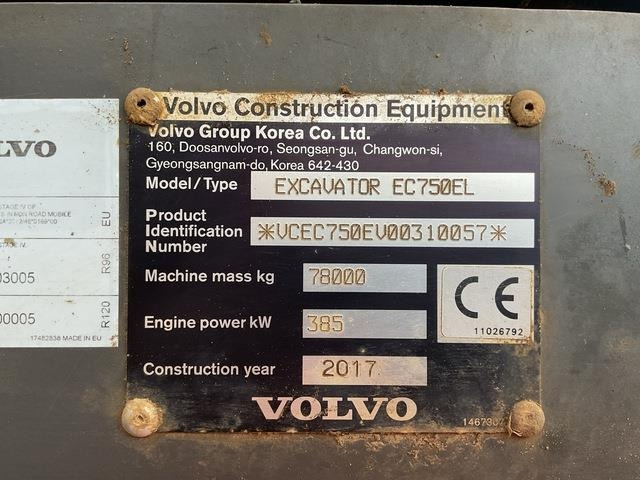 Volvo EC750EL - 履带式挖掘机:图5 Volvo EC750EL - 履带式挖掘机:图5