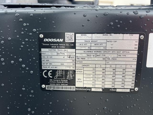 Doosan B15T-7 PLUS - 电动叉车:图5 Doosan B15T-7 PLUS - 电动叉车:图5