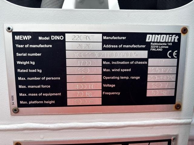 Dino 220RXT - 铰接臂:图5 Dino 220RXT - 铰接臂:图5