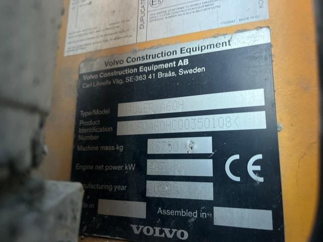 铰接式自卸车 Volvo A60H:图10 铰接式自卸车 Volvo A60H:图10