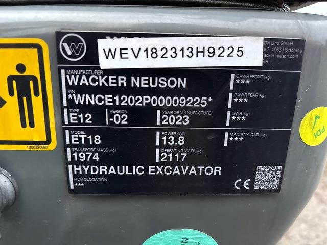 Wacker Neuson ET18 - 小型挖掘机:图5 Wacker Neuson ET18 - 小型挖掘机:图5