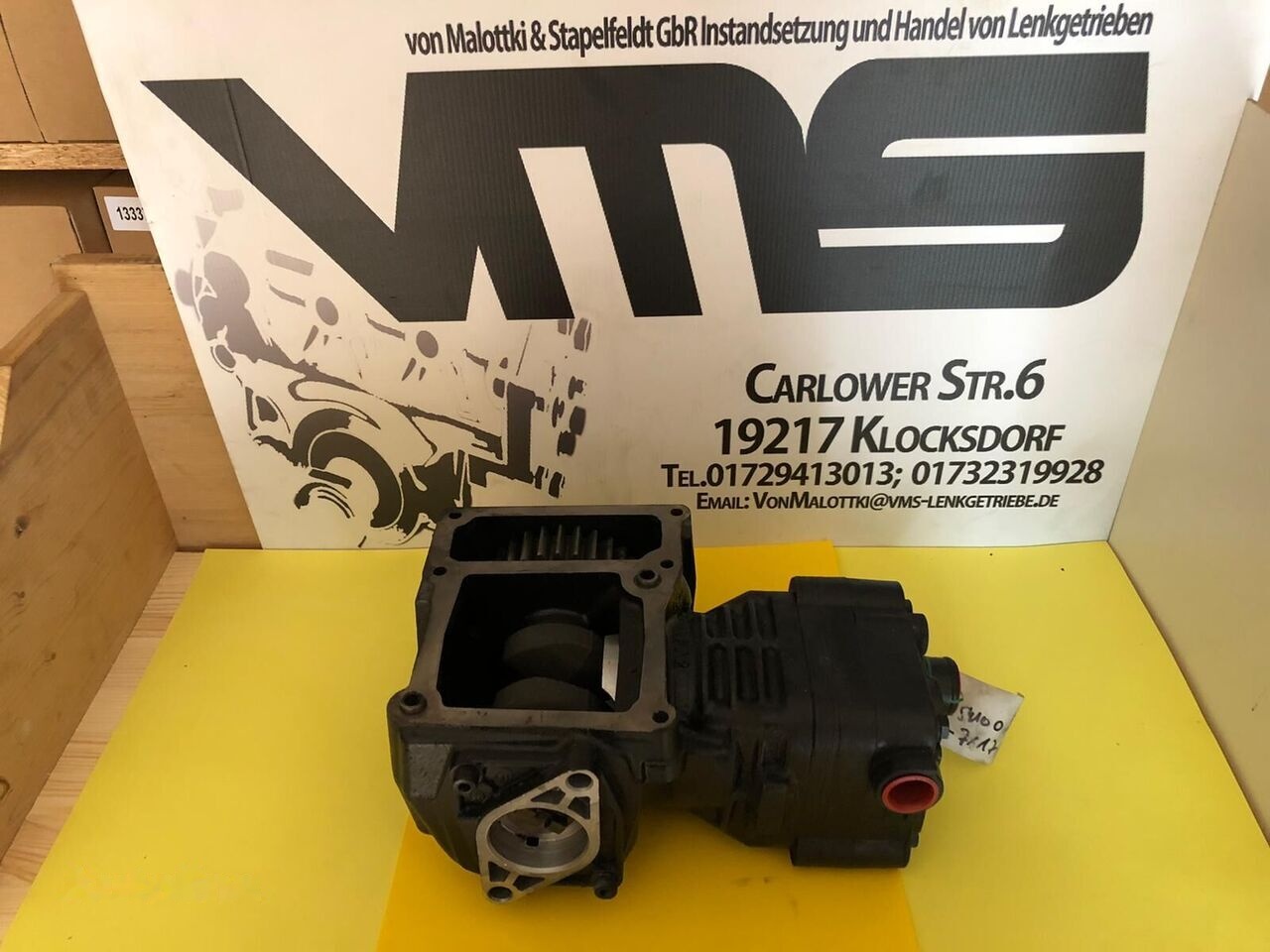 Knorr-Bremse 1 Zylinder 51541007121 MAN D-2066, D-2676 - 空气制动压缩机 适用于 卡车:图1 Knorr-Bremse 1 Zylinder 51541007121 MAN D-2066, D-2676 - 空气制动压缩机 适用于 卡车:图1