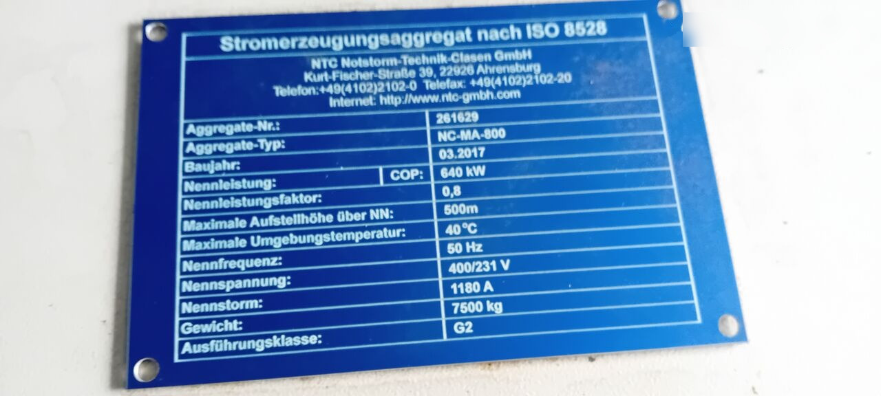 新的 发电机组 Cummins Agregat Prądotwórczy generator 1000 kw 1200 kw 1500 1650 Kva Fab：图28