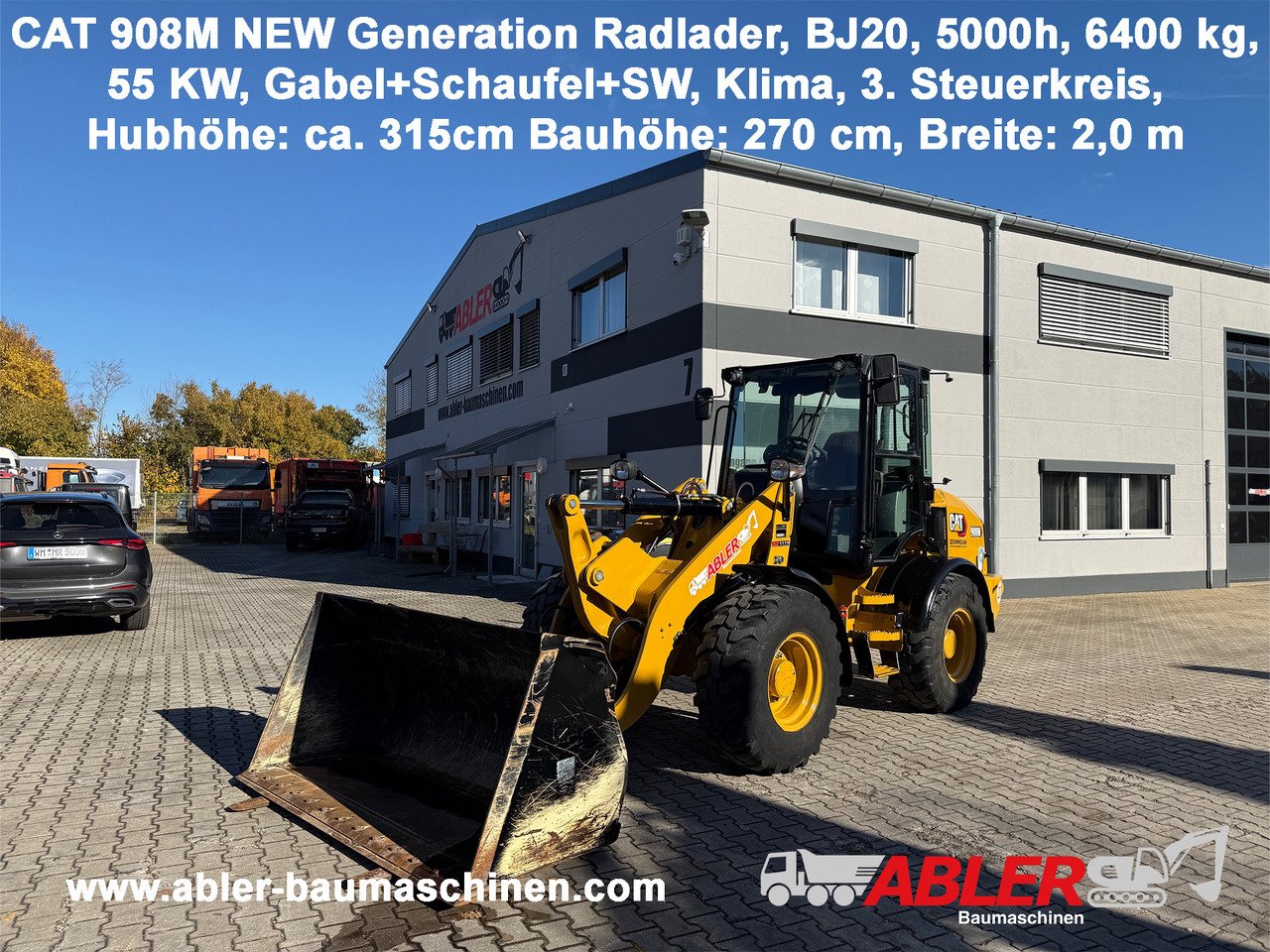 CATERPILLAR 908M New Generation Radlader Klima - 轮式装载机:图1 CATERPILLAR 908M New Generation Radlader Klima - 轮式装载机:图1