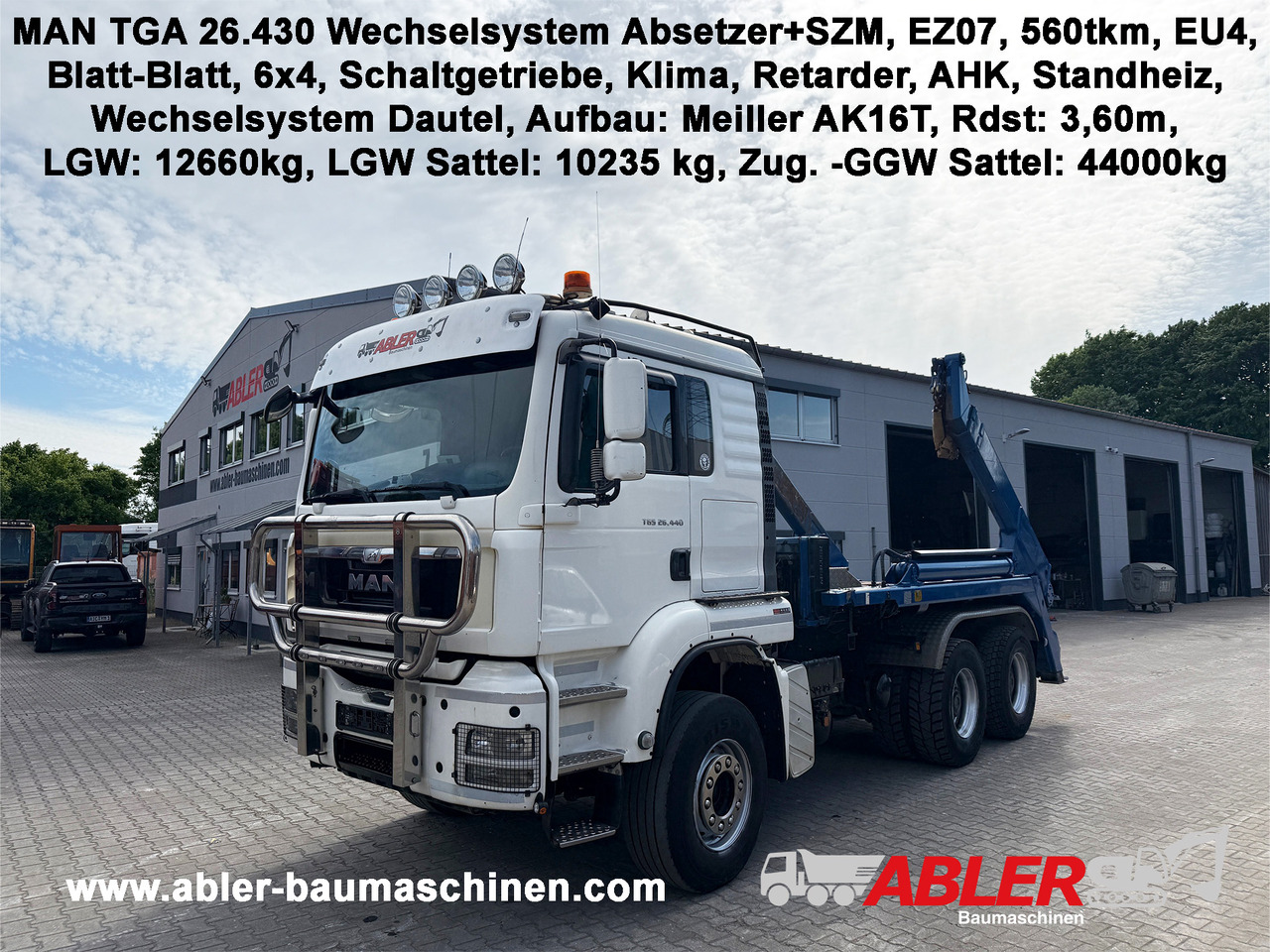 MAN TGS 26.440 WECHSELSYSTEM Absetzer+SZM - 箕斗装载车:图1 MAN TGS 26.440 WECHSELSYSTEM Absetzer+SZM - 箕斗装载车:图1