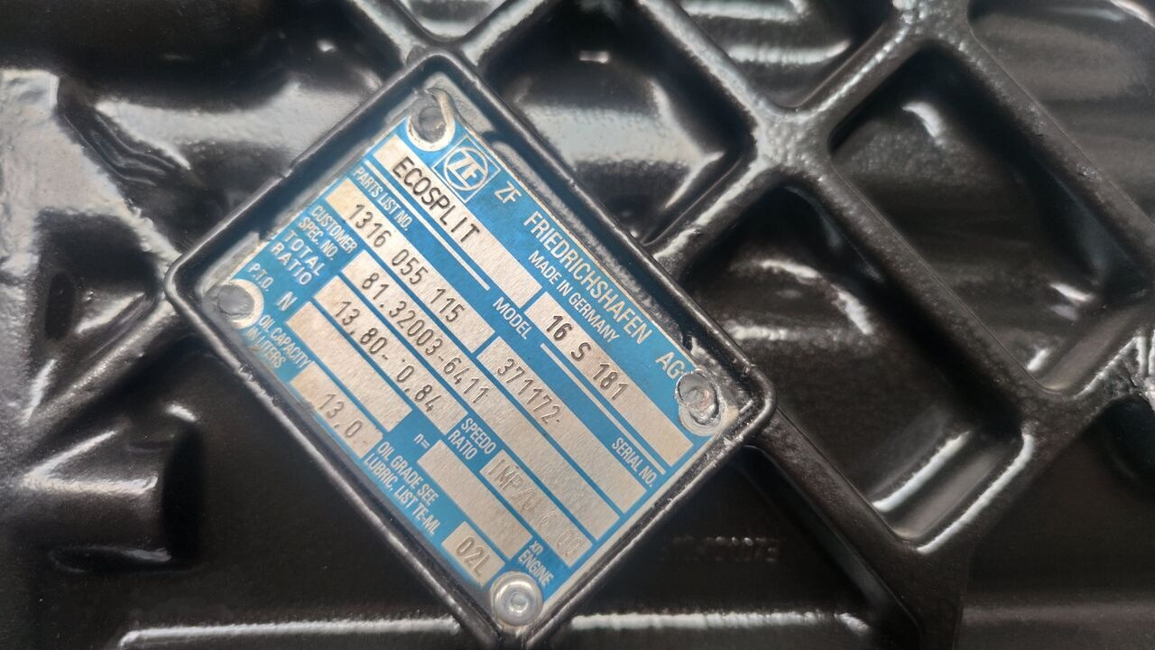 ZF 16S181 0,84 MAN TGA FE truck - 变速箱 适用于 卡车:图1 ZF 16S181 0,84 MAN TGA FE truck - 变速箱 适用于 卡车:图1