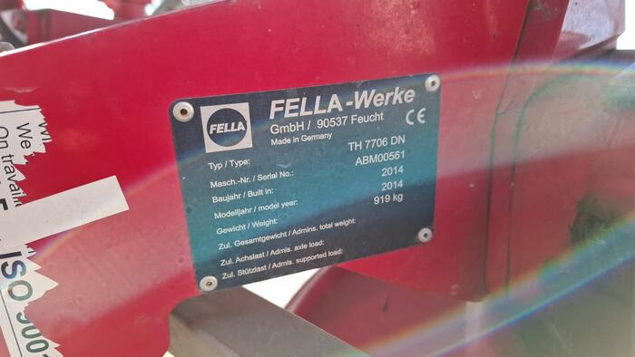 Fella TH 7706 DN - 翻草机/ 搂草机:图4 Fella TH 7706 DN - 翻草机/ 搂草机:图4