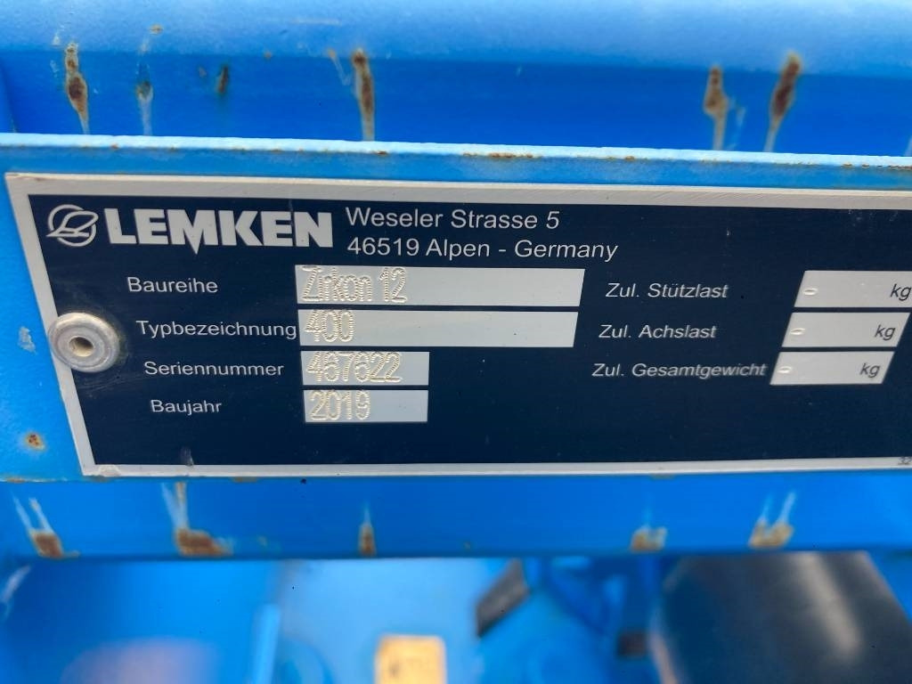 Lemken Zirkon 12/400 - 旋耕机:图3 Lemken Zirkon 12/400 - 旋耕机:图3