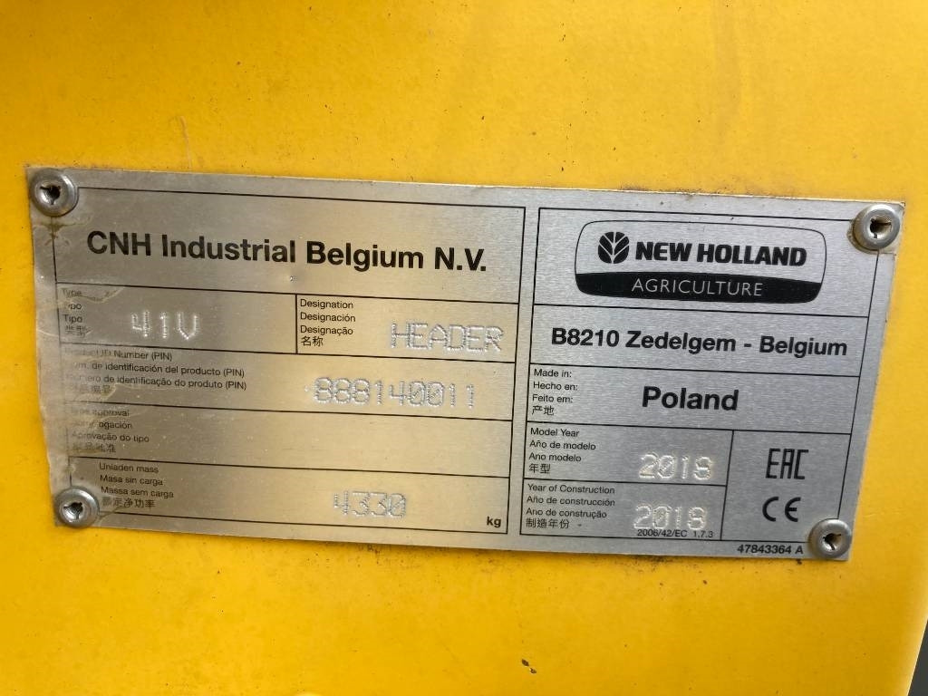 New Holland Varifeed 41V - 收割机附件:图3 New Holland Varifeed 41V - 收割机附件:图3