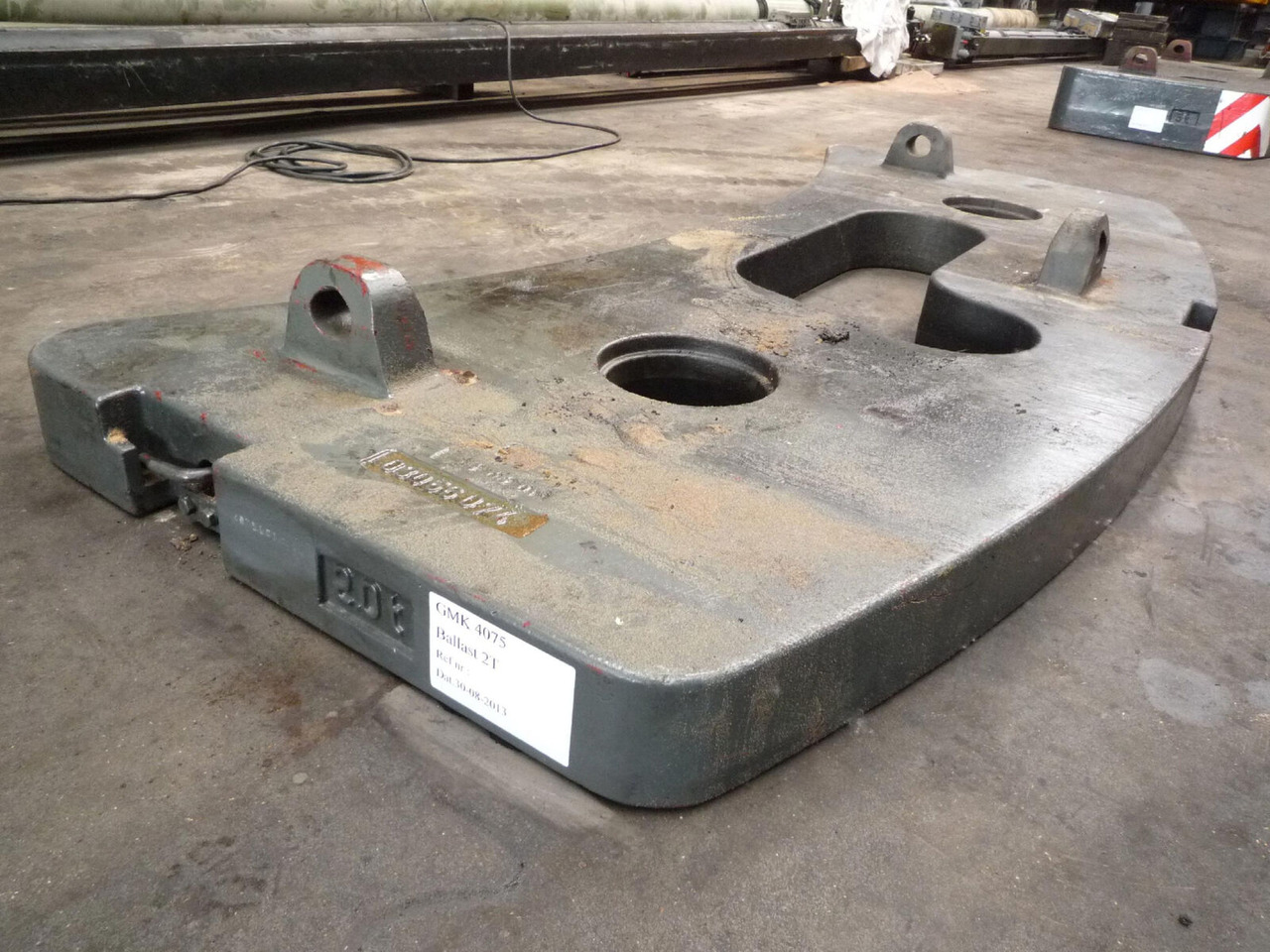 Grove GMK 4075 counterweight 2,0 ton - 对重装置 适用于 移动式起重机:图2 Grove GMK 4075 counterweight 2,0 ton - 对重装置 适用于 移动式起重机:图2