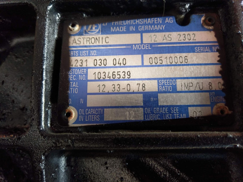 ZF LTM 1055-3.2 gearbox Astronic 12 AS 2302 - 变速箱 适用于 起重机:图5 ZF LTM 1055-3.2 gearbox Astronic 12 AS 2302 - 变速箱 适用于 起重机:图5