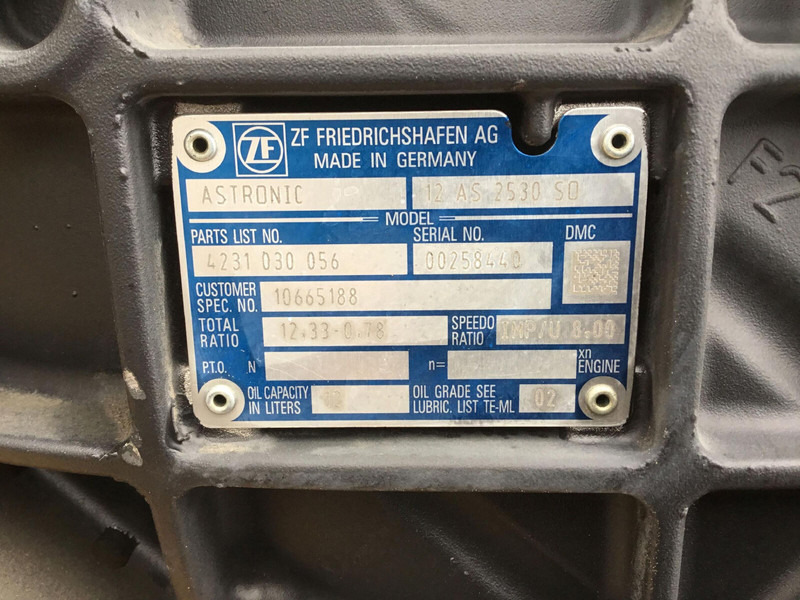 ZF MK 88 ZF Astronic gearbox 12 AS 2530 S0 - 变速箱 适用于 起重机:图5 ZF MK 88 ZF Astronic gearbox 12 AS 2530 S0 - 变速箱 适用于 起重机:图5
